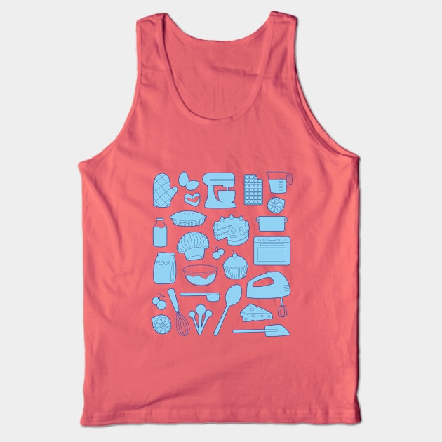 Baking Blue Tank Top by Abbilaura